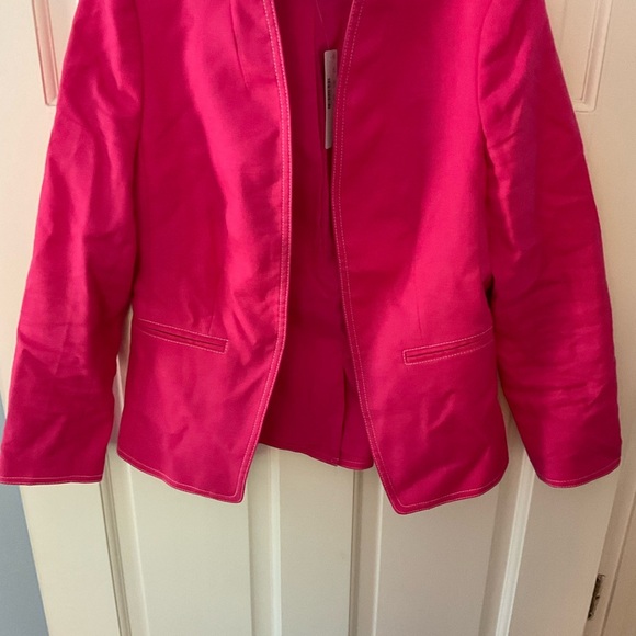 J.Crew Going-out blazer in stretch linen Pink Women’s Size 2 NWT Office Weekend - Picture 6 of 10
